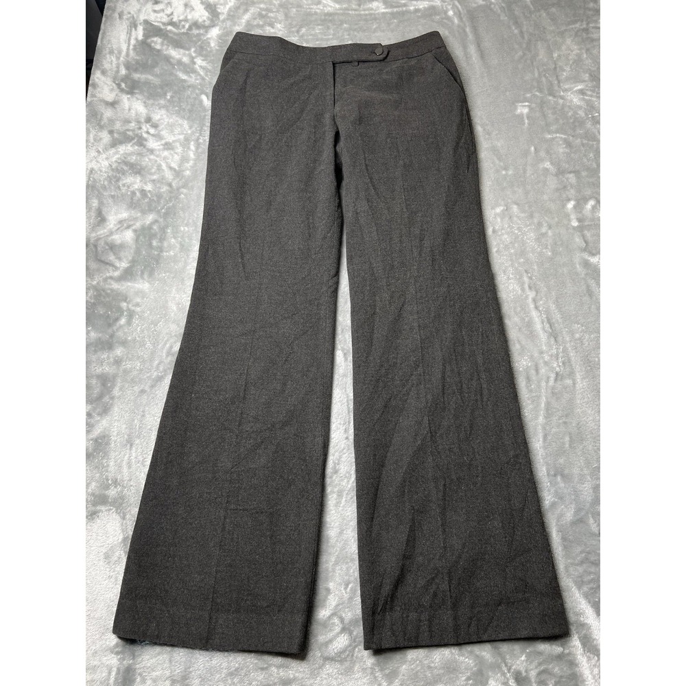 Calvin Klein Pants Women Size 32x30 Wool Blend Slacks Grey Preppy Work Dress Up